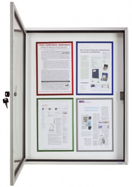 magnetoplan Schaukasten CC, 6 x DIN A4, Außen-/Innenbereich