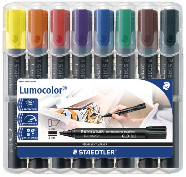 STAEDTLER Lumocolor Permanent-Marker 350, 8er Etui