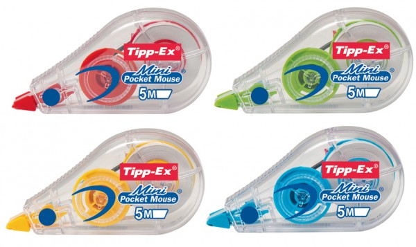 Tipp-Ex Korrekturroller Mini Pocket Mouse Fashion, 5 mmx5 m