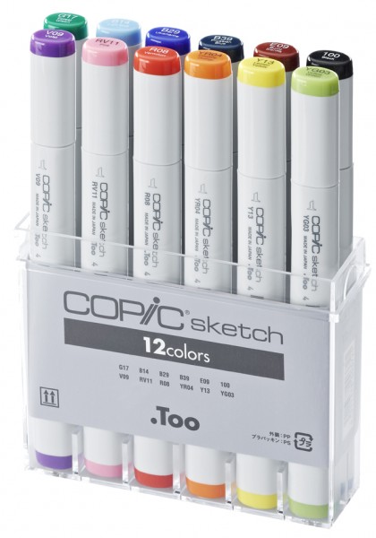 COPIC Marker sketch, 12er Set ´Basis´