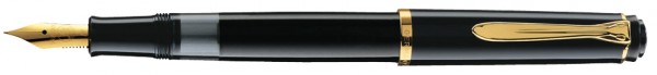 Pelikan Füllhalter M 200, schwarz, Federbreite: B