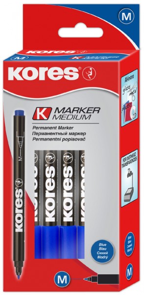 Kores Permanent-Marker ´K MARKER FINE´, M, schwarz