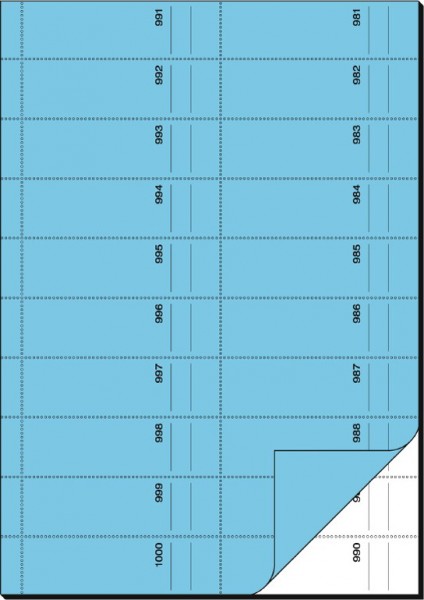 sigel Formularbuch ´Bonbuch´, A4, 1000 Abrisse, blau