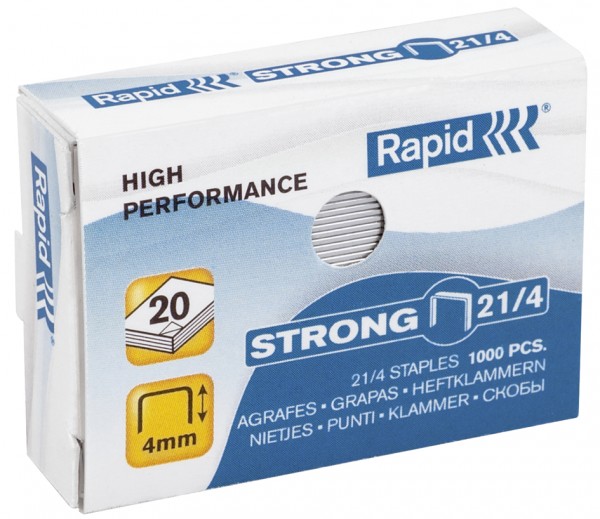 Rapid Heftklammern Strong 26/6, verzinkt