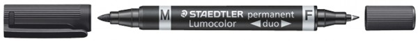 STAEDTLER Lumocolor Permanent-Marker duo, schwarz