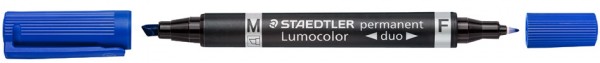 STAEDTLER Lumocolor Permanent-Marker duo, rot