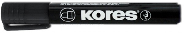 Kores Permanent-Marker ´K MARKER´, Rundspitze, schwarz