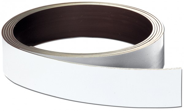 FRANKEN Magnetband, (L)10.000 x (T)0,8 x (H)50 mm, weiß